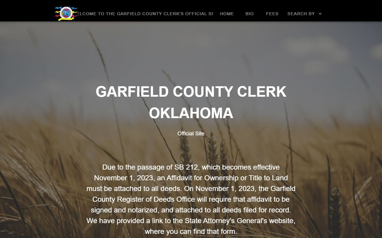 Garfield County land records search for court records