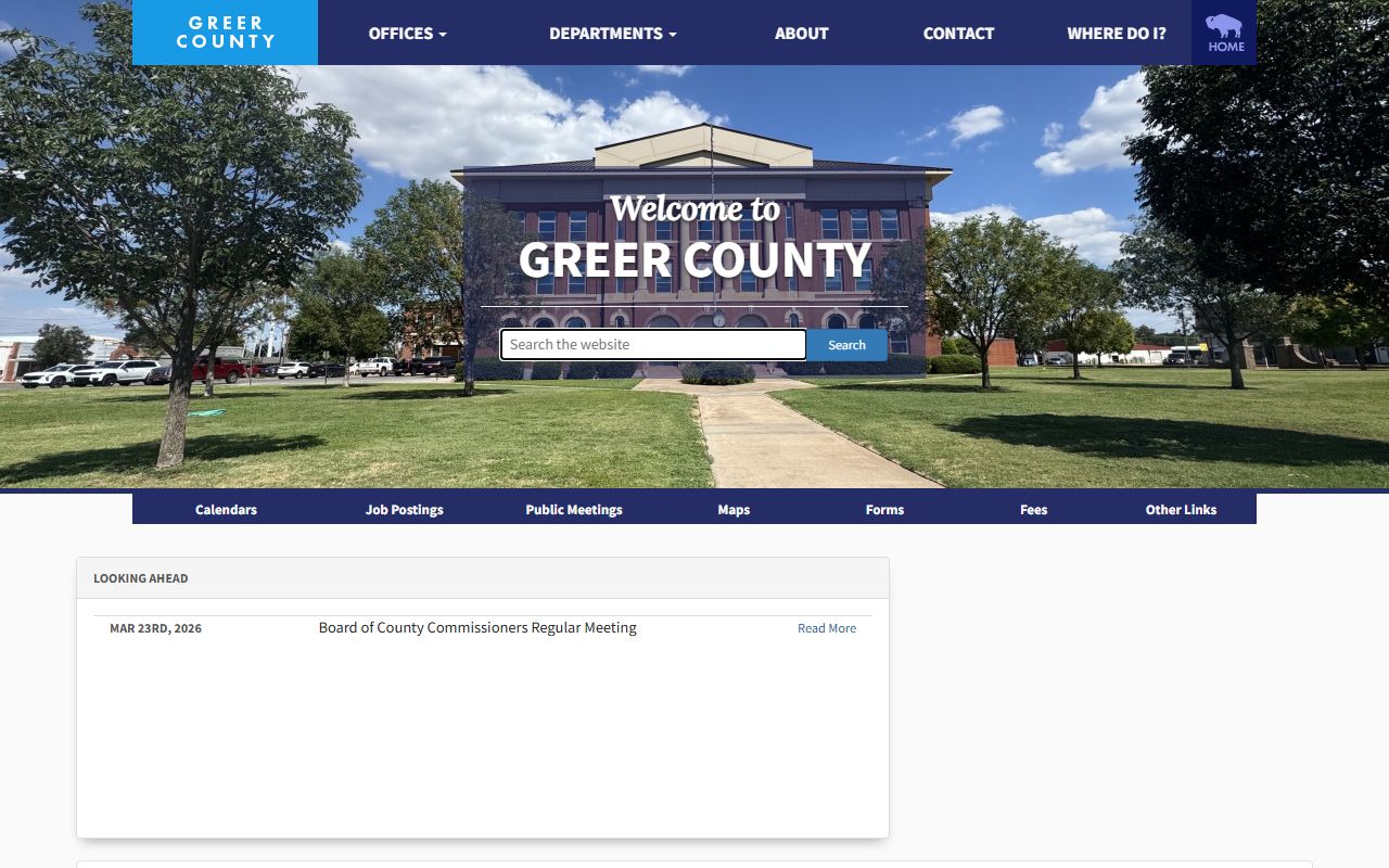 Greer County court records official website