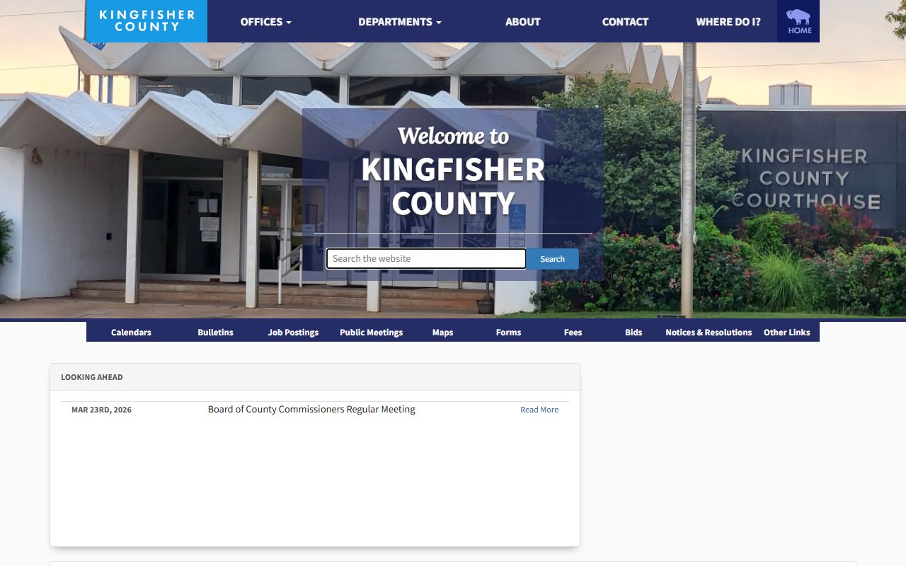 Kingfisher County court records official website