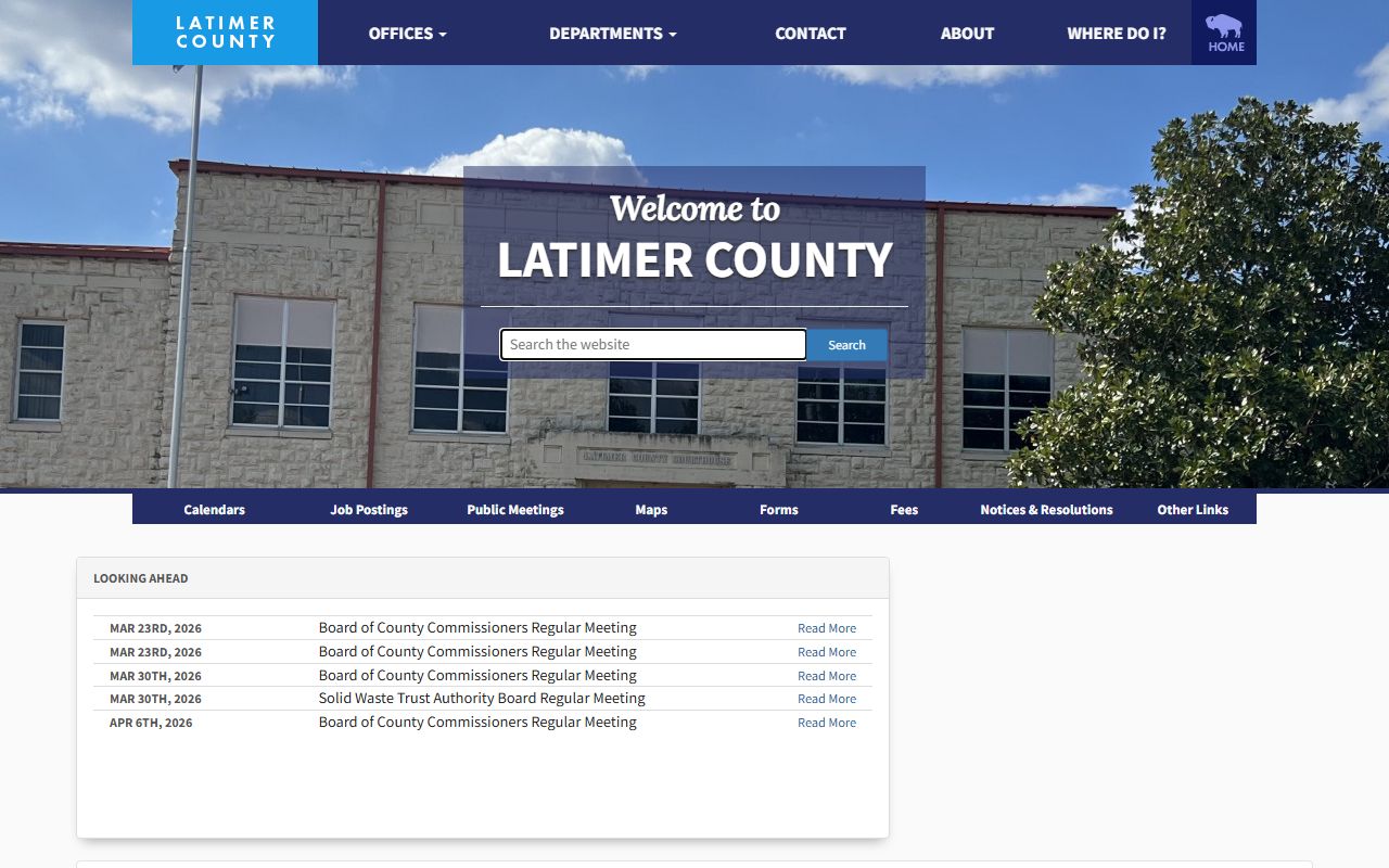Latimer County court records official website