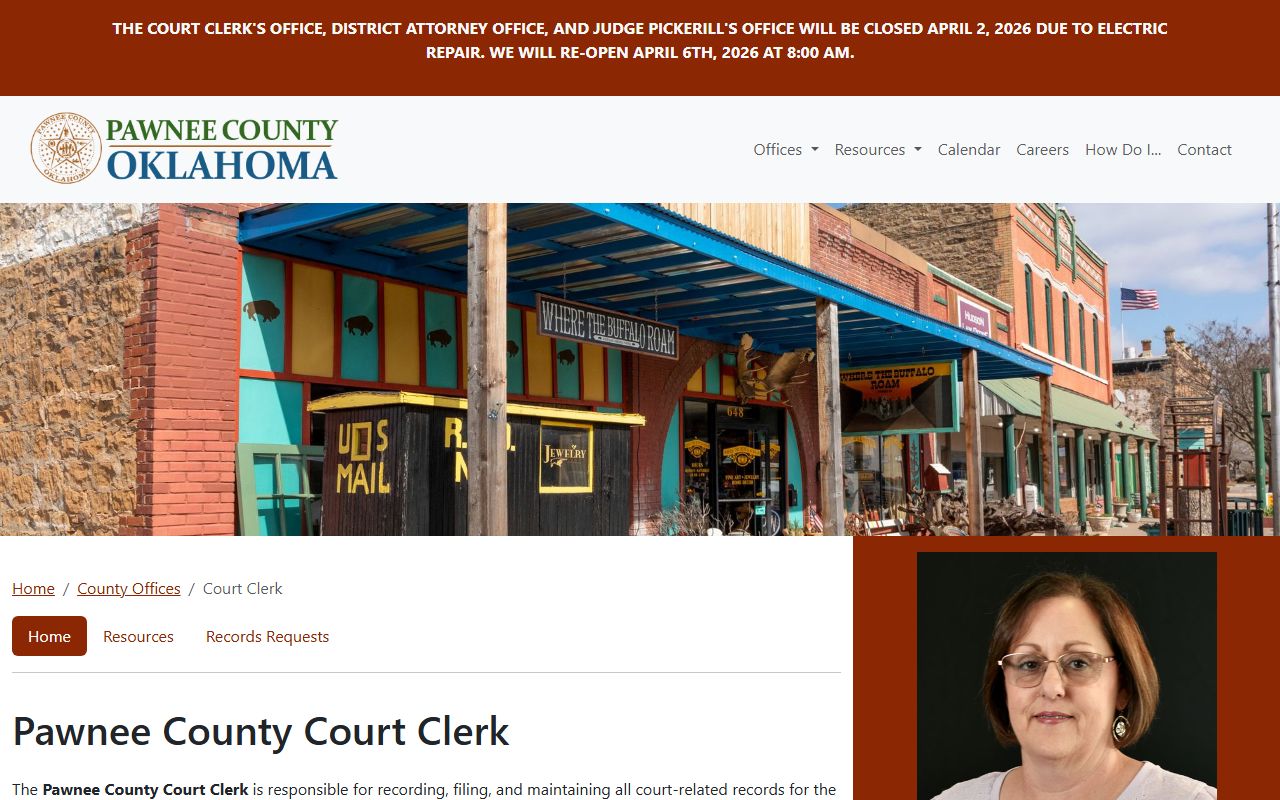 Pawnee County court records official website