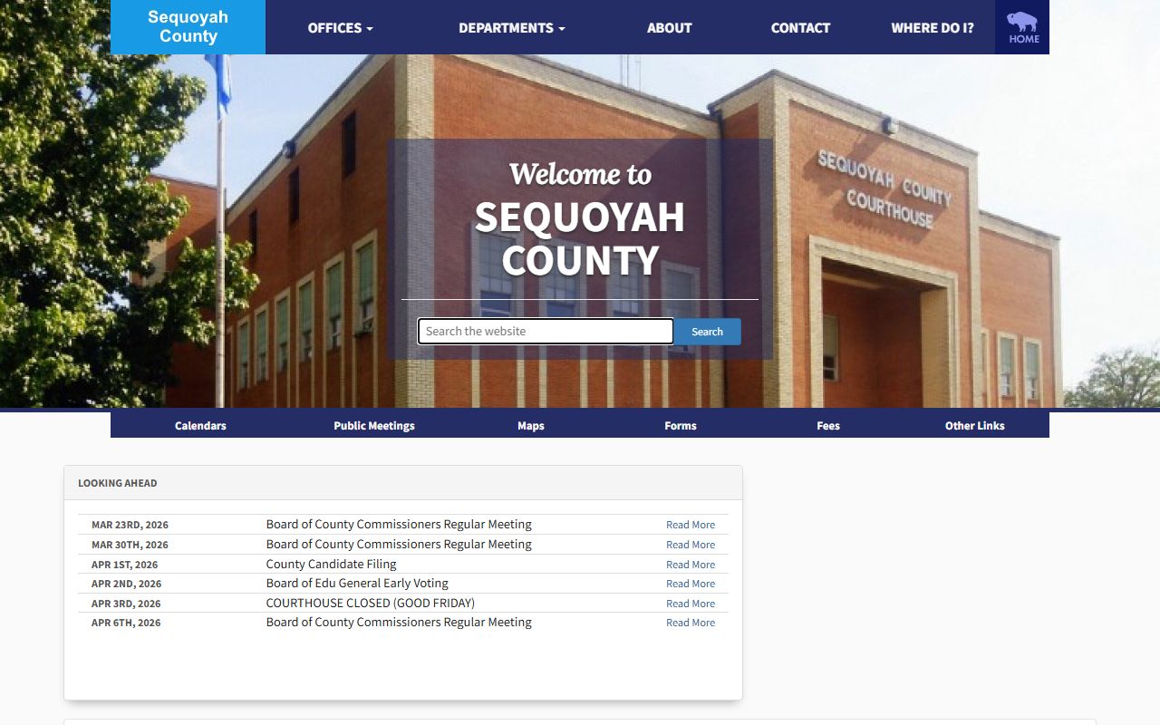 Sequoyah County court records official website