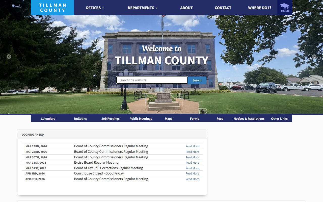 Tillman County court records official website